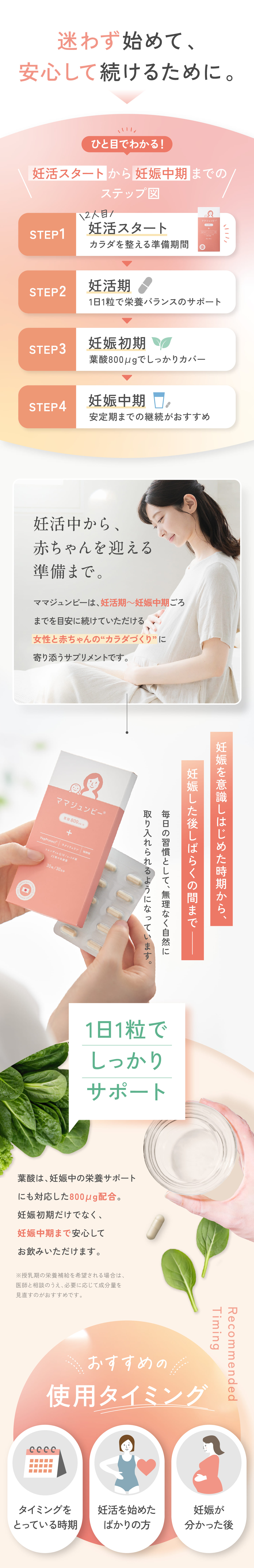 迷わず始めて、安心して続けるために。